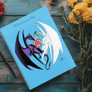Dragons Liebe Heart Blue Planer