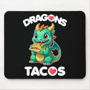 Dragons Liebe Tacos Niedlich Cinco De Mayo Mexiko Mousepad