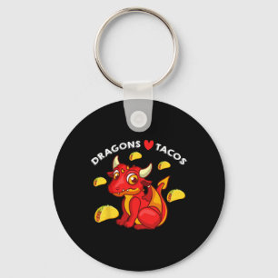 Dragons Liebe Tacos Niedlich Dragon Lover Mexican Schlüsselanhänger