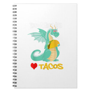 Dragons Liebe Tacos  Notizblock