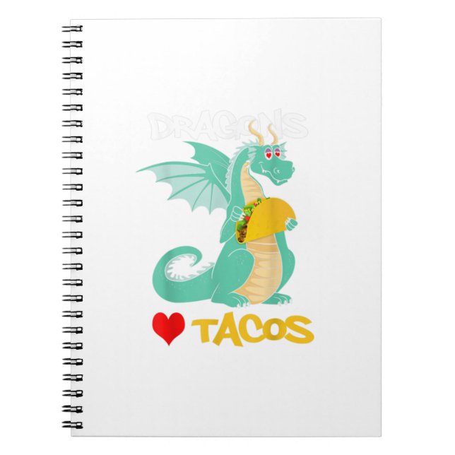 Dragons Liebe Tacos  Notizblock (Vorderseite)
