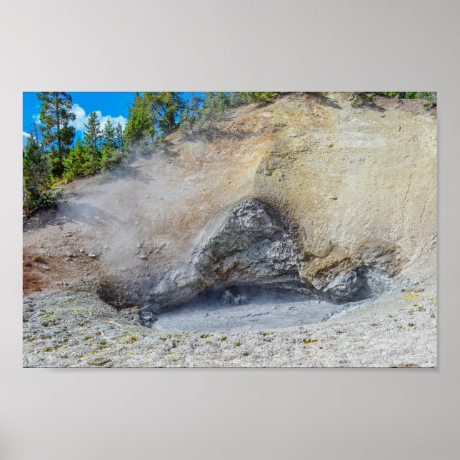 Dragon's Mouth Spring, Yellowstone Nationalpark Poster (Vorne)