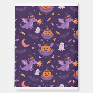 Dragons mythiques mignons effrayants Magnet rectan