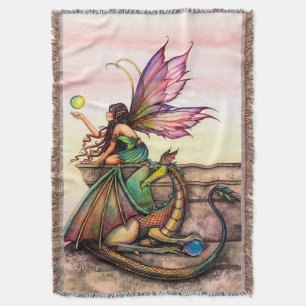 Dragon's Orbs Fairy und Dragon Art Decke