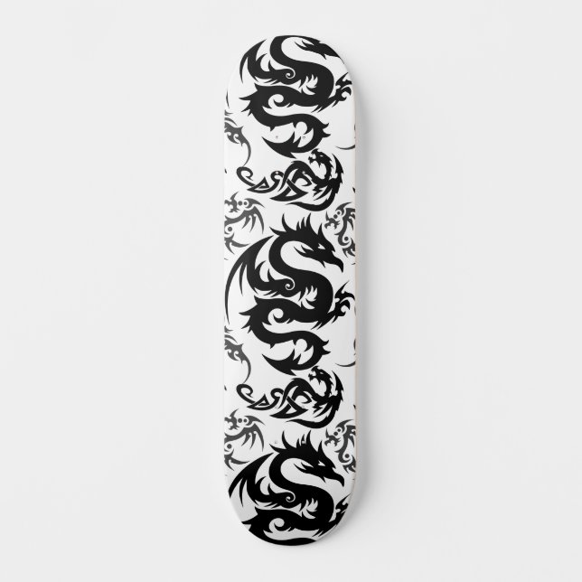Dragons outline pattern 05.b.DOLP01 Skateboard (Vorderseite)