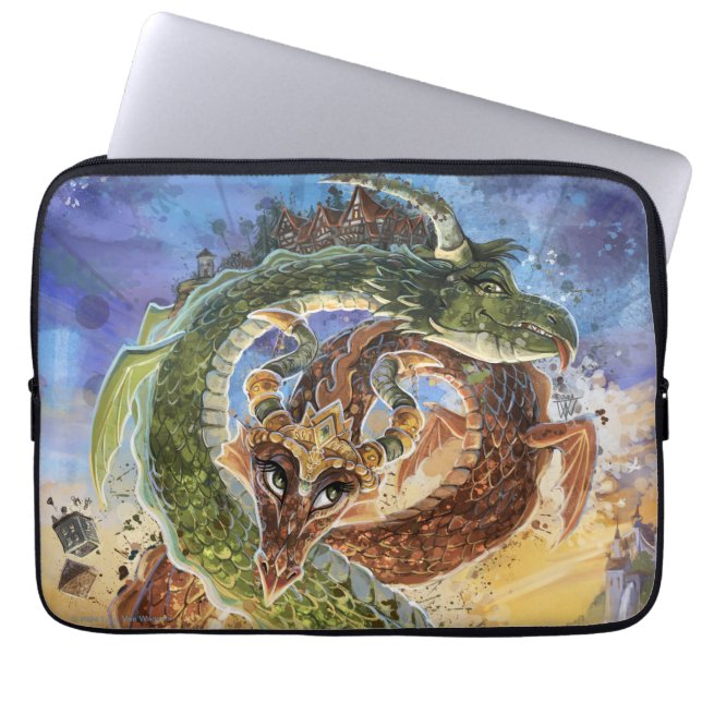 Dragons Rising Art Laptopschutzhülle (Vorderseite)