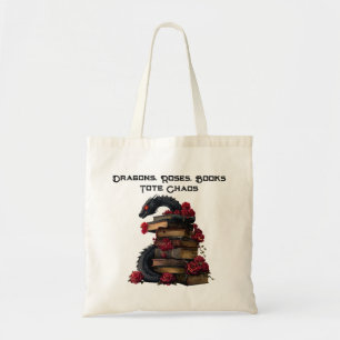 Dragons Rose Bücher Totasche Tragetasche
