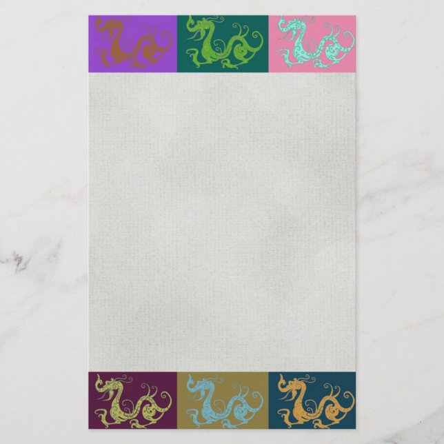 Dragons Stationery Briefpapier (Vorderseite)