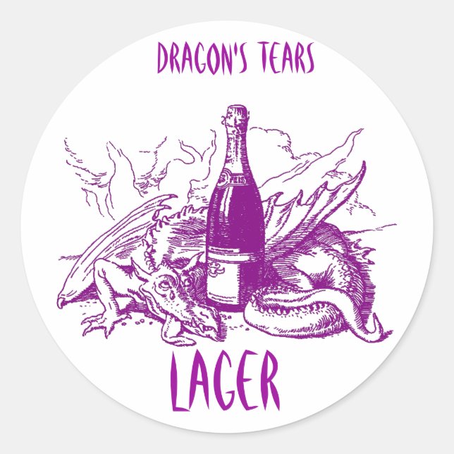DRAGON'S TEARS ~ STICKER ~ GROSSE ZUHAUSE BREW LAB (Vorderseite)