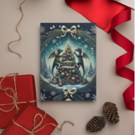 Dragons Weihnachtswonderland Feiertagskarte