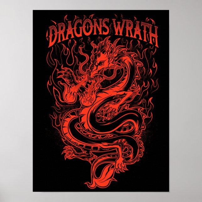 Dragons Wrath Red Poster (Vorne)