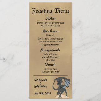 Dragonslayer-Rollen Menükarte