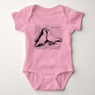 Dragoon White Pair Baby Strampler