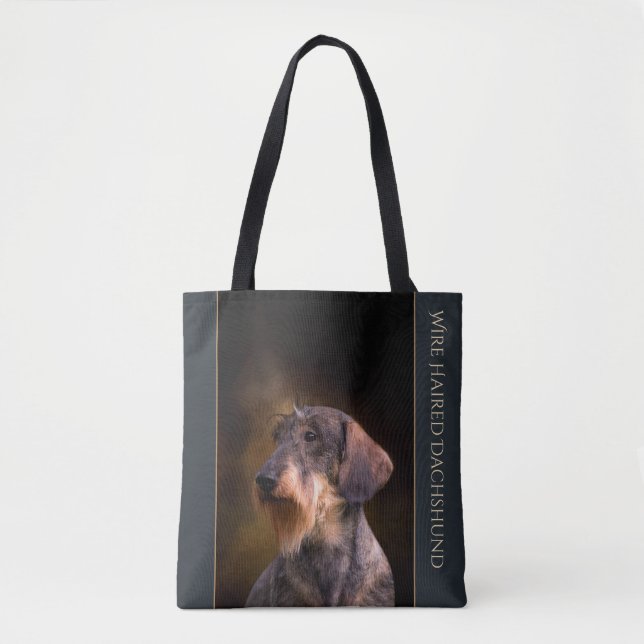 Draht-behaarte Dackel-Taschen-Tasche Tasche (Vorderseite)