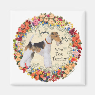 Draht-Fox-Terrier-Liebe Magnet