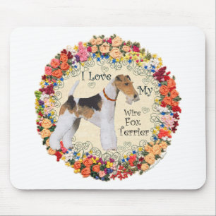 Draht-Fox-Terrier-Liebe Mousepad