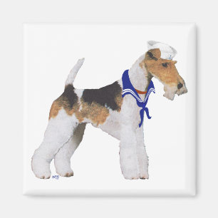 Draht-Fox-Terrier-Seemann Magnet