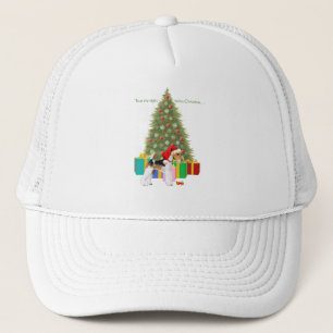 Draht-Fox-Terrier Weihnachten Truckerkappe