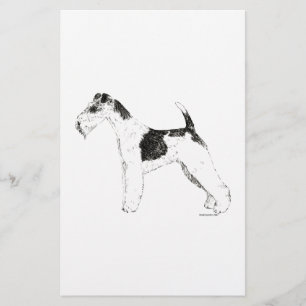 Draht-Foxterrier Briefpapier