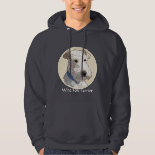 Draht-Foxterrier-Kunst Hoodie
