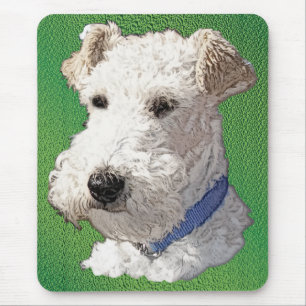 Draht-Foxterrier-Kunst Mousepad