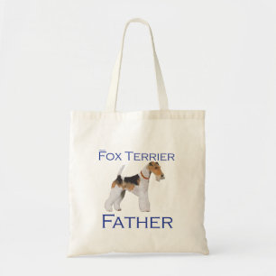 Draht-Foxterrier Vatertag Tragetasche