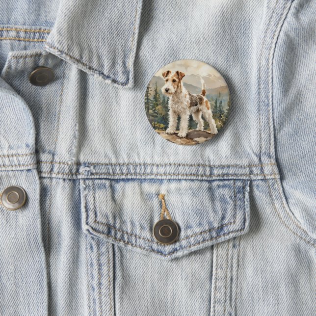 Draht-Fuchs-Terrier Button (Beispiel)