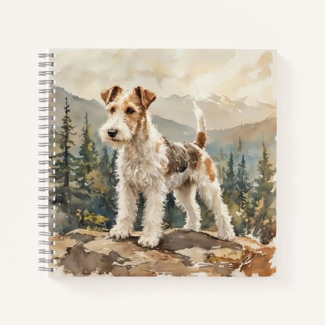 Draht-Fuchs-Terrier Notizbuch (Vorderseite)