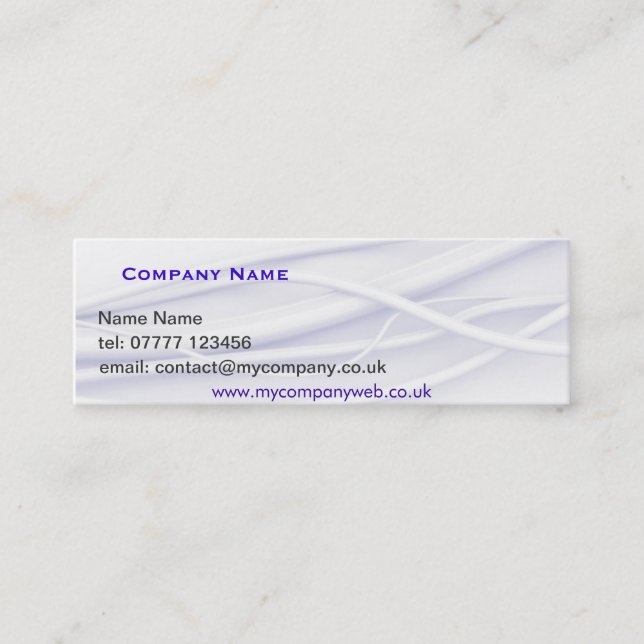 Drähte Mini Visitenkarte (Vorderseite)