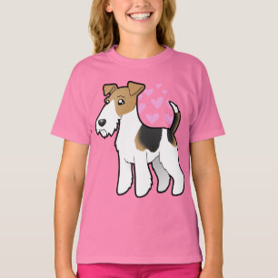 Drahtfox-Terrier-Liebe T-Shirt