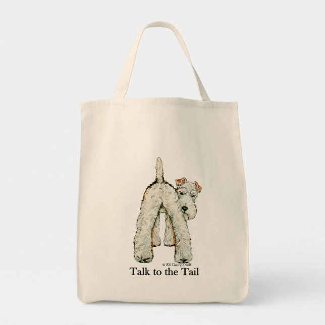 Drahtfox-Terrier-Schwanz Tragetasche (Vorne)