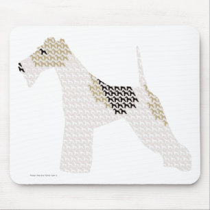 Drahtfox-Terrier (Silhouetten /shadows) Mousepad