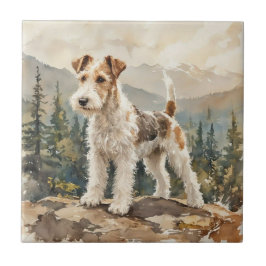 Drahtfoxterrier Fliese