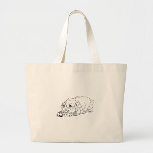 Drahthaar-Dachshund-Tragetasche Jumbo Stoffbeutel