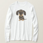 Drahthaar Dackel | Niedlicher Cartoon Dog Teckel T-Shirt<br><div class="desc">Niedliche Dackel Cartoon Hund Shirt. Drahthaar Wildschweine und bräunliche Teckel. Ein tolles Geschenk für Dackel-Hundeliebhaber!</div>
