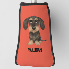 Drahthaar Dackel | Niedlicher Hund Teckel Individu Golf Headcover