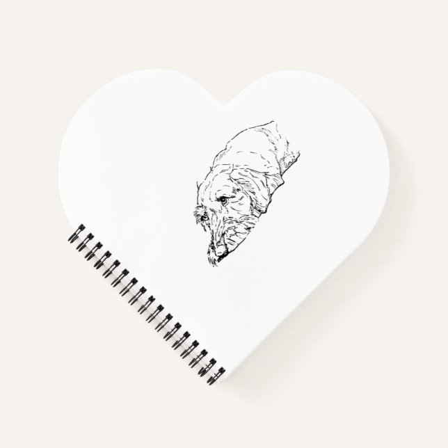 Drahthaar-Dackel-Notizbuch-Geschenk Notizbuch (Vorderseite)