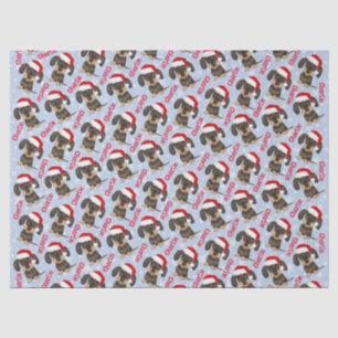 Drahthaar Dackel Weihnachts Individuelle Name Hund Seidenpapier