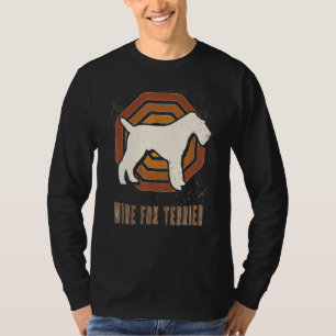 Drahthaar-Foxterrier Vintage Retro Klassischer Hun T-Shirt