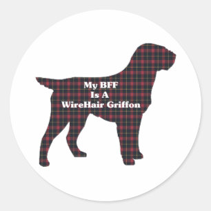 Drahthaar Pointing Griffon BESTE FREUNDIN Sticker