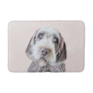 Drahthaar Pointing Griffon Painting - Dog Art Badematte