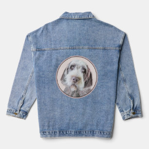 Drahthaar Pointing Griffon Painting - Dog Art Jeansjacke
