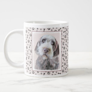 Drahthaar Pointing Griffon Painting - Dog Art Jumbo-Tasse