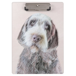 Drahthaar Pointing Griffon Painting - Dog Art Klemmbrett