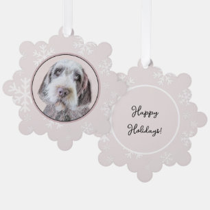 Drahthaar Pointing Griffon Painting - Dog Art Ornament Karte