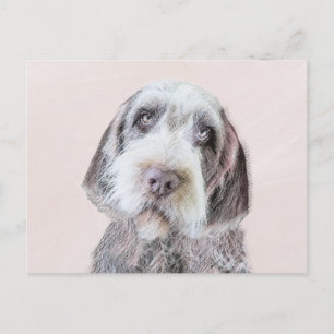 Drahthaar Pointing Griffon Painting - Dog Art Postkarte