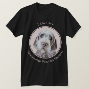 Drahthaar Pointing Griffon Painting - Dog Art T-Shirt
