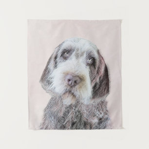 Drahthaar Pointing Griffon Painting - Dog Art Wandteppich