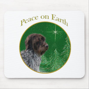 Drahthaar Pointing Griffon Peace Mousepad