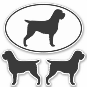 Drahthaar Pointing Griffon Silhouetten Stickers Aufkleber